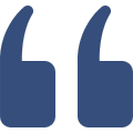 dark blue quote icon